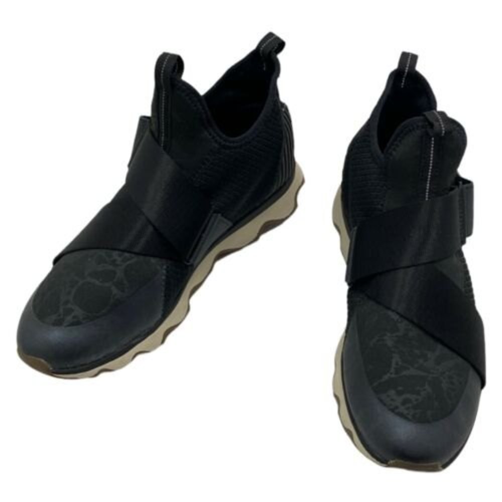 Sorel Womens Kinetic Sneak NL3374-010 Black Slip On Sneaker Shoes US 9.5